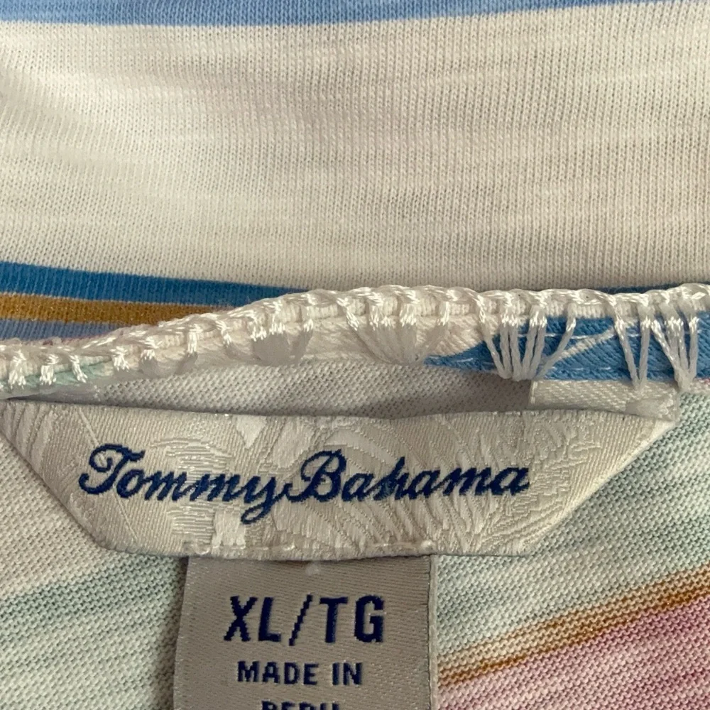 Tommy Bahama Pima Cotton Striped top size XL - Picture 10 of 12